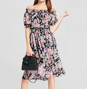 🌟 Alison andrews floral print off the shoulder dress